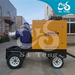 拖车式应急排水泵车600m³/h四轮拖车柴油机水泵防汛排涝泵站