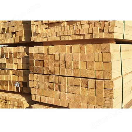 工地用建筑木方木材加工桥梁大方建筑木料防腐木厂家3米4米花旗松