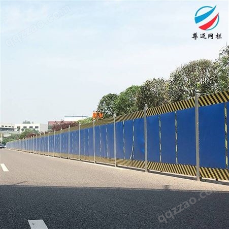 彩钢板围挡板 圆孔镀锌板金属护栏 市政工程围栏 安全屏障