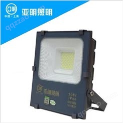 LED泛光灯 50W上海亚明纳米亚美LED投光灯 江苏直销亚明投光灯价格