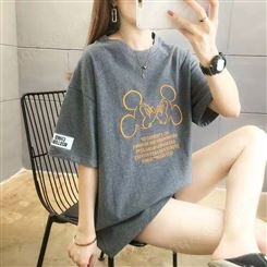 安徽合肥庐阳库存服装一般韩版女装T恤衫外贸出口服装货源