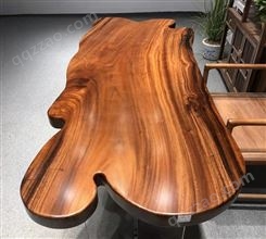 造型板南美胡桃木实木大板自然边187*73*6.5茶桌书台画案