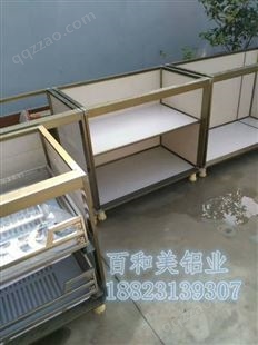 百和美陶瓷铝合金整体橱柜铝材柜门 定做瓷砖铝合金柜体型材