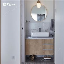 铝唯定制全铝浴室柜 壁柜吊柜组合 挂墙式卫浴柜含镜