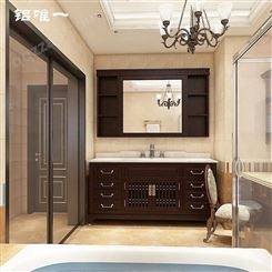 铝唯酒店全铝浴室柜来图定制 洗手盆柜组合卫浴柜