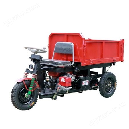 建筑工地柴油三轮车自卸工程农用养殖翻斗运输车小型爬坡载重拉货