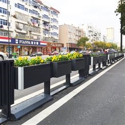 方形钢制花箱 市政不锈钢花盆 道路组合可定制花槽