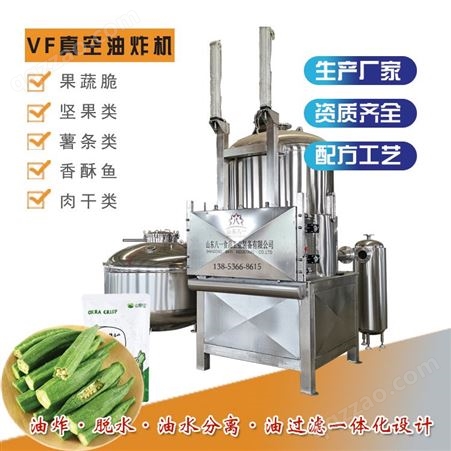 VF果蔬脆设备 低温真空油炸机 ZKYZ-1200蔬菜脆化机