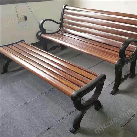 现货 天津公园庭院排椅 天津实木公园长椅 北京社区庭院小区休闲铁艺长排椅 质量可靠