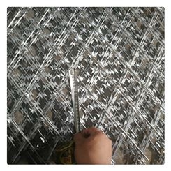 镀锌刀片刺绳 焊接式刀片 滚笼防爬防护刺网 多种规格