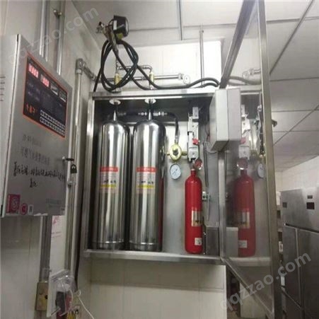 餐饮厨房灭火装置  烟罩自动灭火设备安装