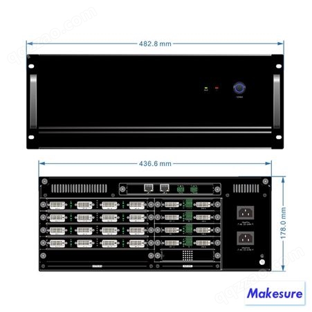 可成Makesure大屏拼接控制器MKP-1212高清大分辨率4K液晶拼接