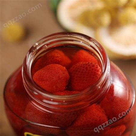 厂家草莓罐头 新鲜水果罐头