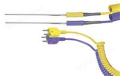 带弹簧热电偶线和迷你热电偶插头的通用型小型热电偶温度探头