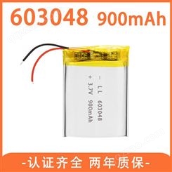 603048聚合物锂电池900mAh 3.7v软包电池现货