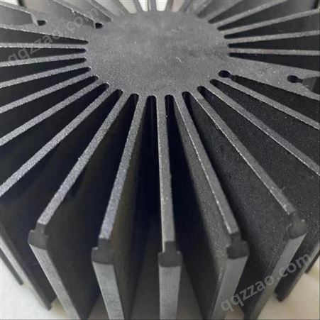 太阳花散热器 电子散热片 工业铝型材开模定制 cnc加工