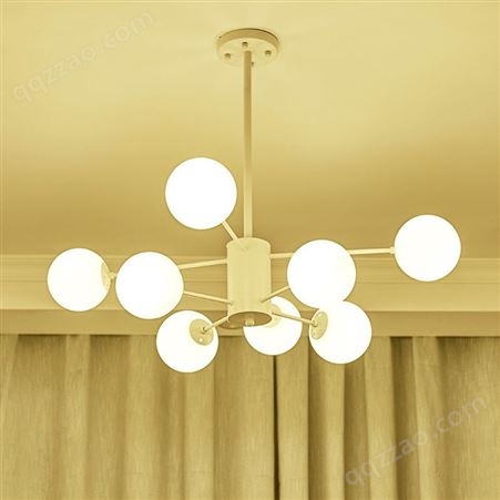 北欧灯具简约创意现代风格大气家用客厅卧室餐厅商用网红魔豆吊灯