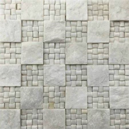 石材拼花马赛克 现代简约风格石材大理石瓷砖 造型美观可定制