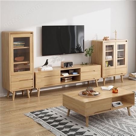 南京中式电视柜组合 高柜墙柜子 客厅家具地柜 香樟木实木电视机柜