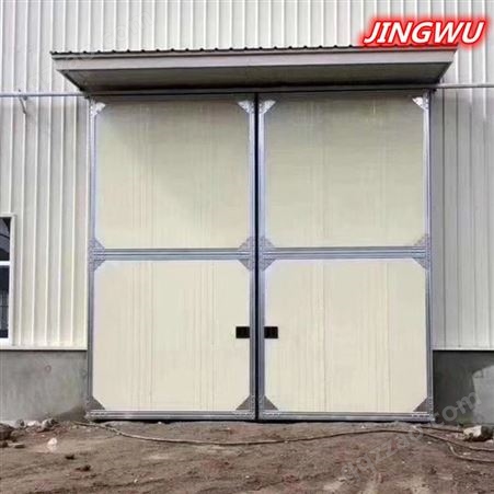工业折叠门加厚复合材质保温防火厂房钢板门用工业电动折叠门定制