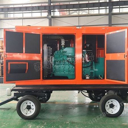 康明斯150KW柴油发电机组 小型车载移动发电机 移动电站拖车