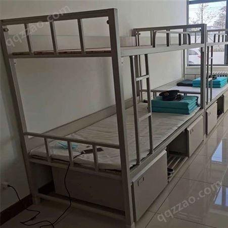 厂家批发宿舍上下床 钢制高低双层床 员工钢制双层床生产
