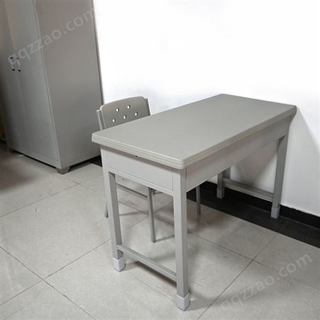 学校学生课桌 办公室带抽屉办公学习桌 钢塑二屉桌
