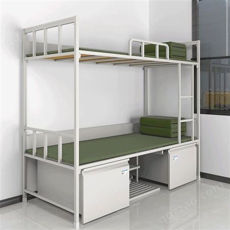 优美钢塑上下床 铁架双层床 双层高低床 学校公寓床 生产厂家 按需定制