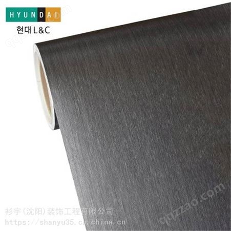 韩国进口Hyundai装饰贴膜BODAQ铂多RM006黑灰色金属拉丝不锈钢膜AA805