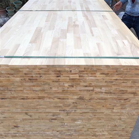 鹏博木业 实木拼板指接木材 免漆橱柜衣柜板 香樟木指接板