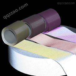 供应彩色反光布 普亮化纤反光面料 服装多色反光材料